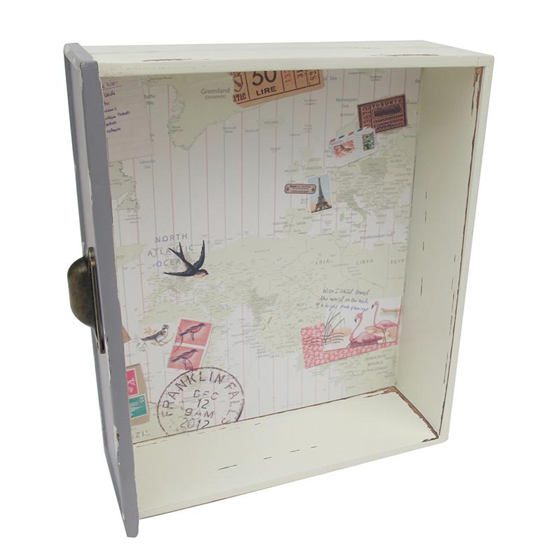 Bon Voyage World Print Shelf