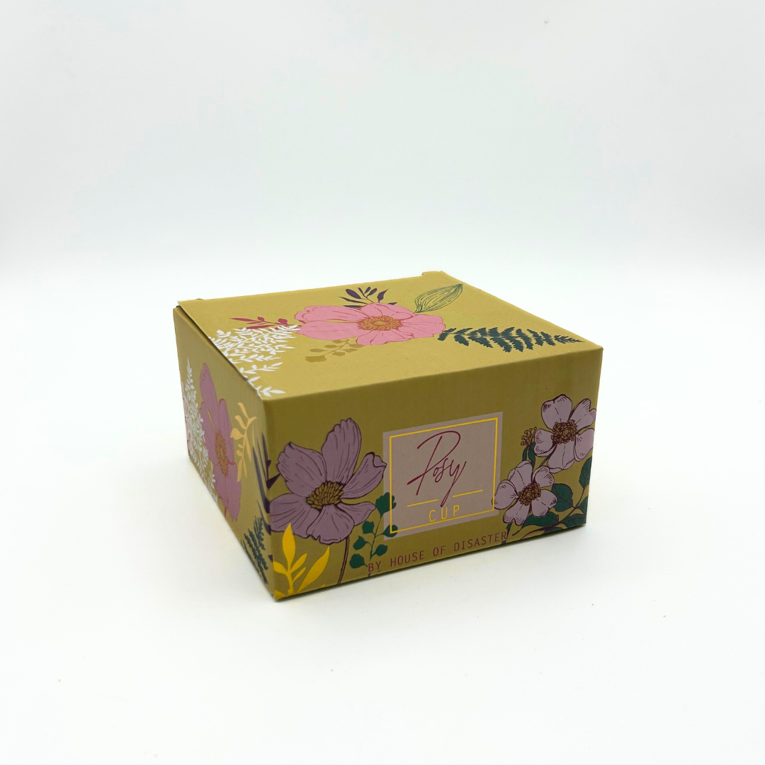 Posy Yellow Tea Cup