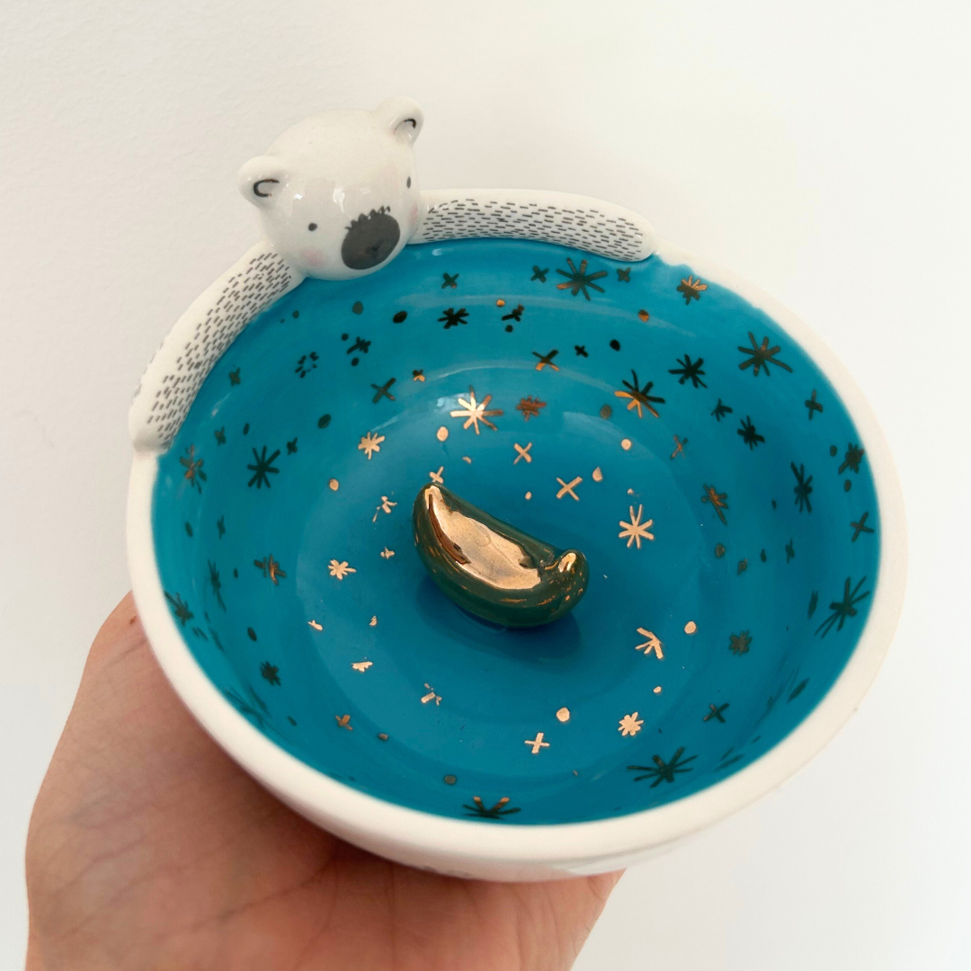 Over The Moon Bear Bowl
