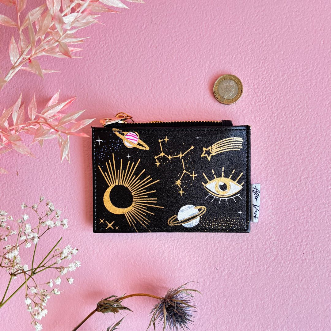 After Dark Black Zip Purse