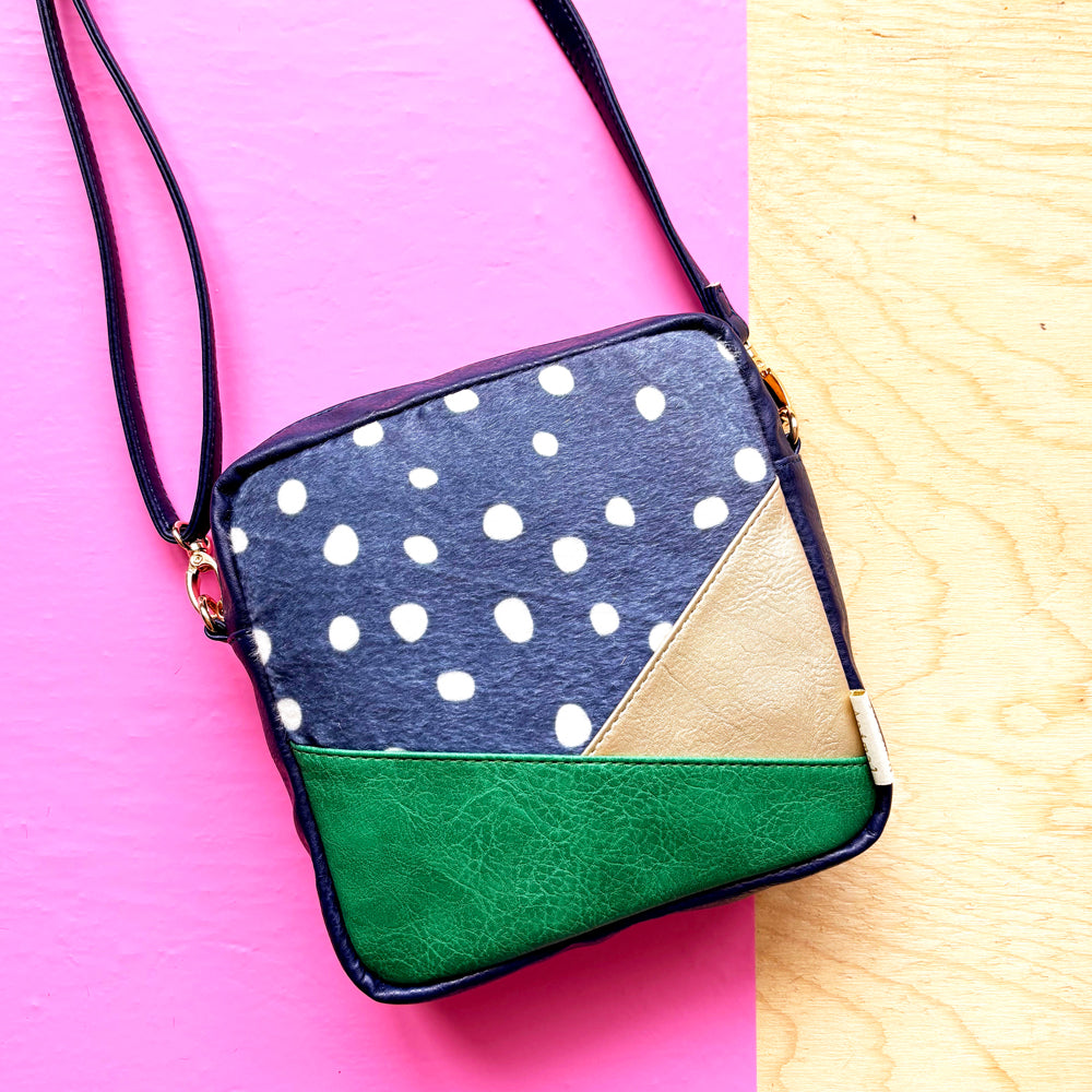 Animal Spotty Print Mini Square Bag