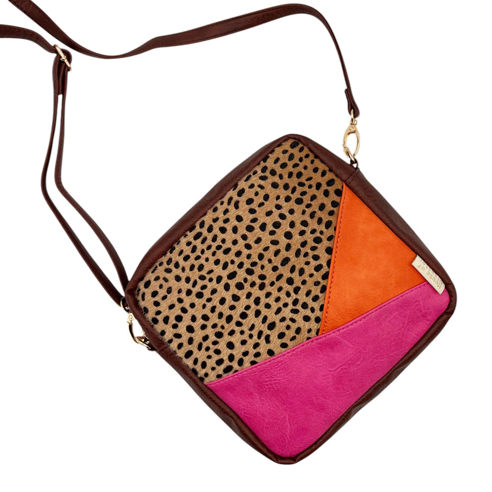 Animal Cheetah Print Mini Square Bag