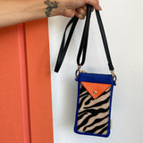 Animal Print Blue Zebra Phone Wallet