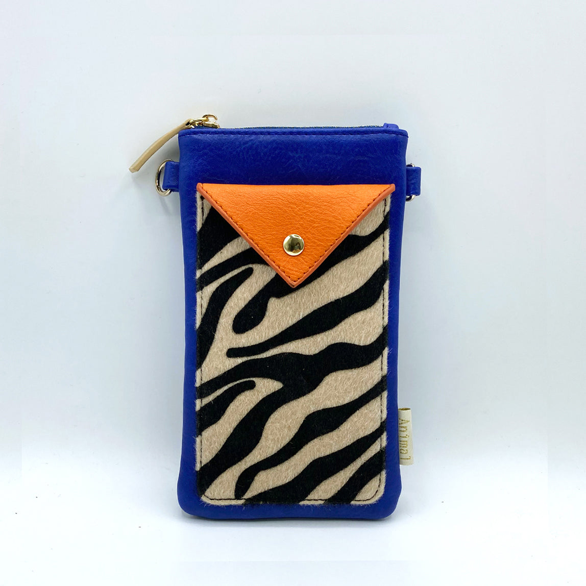Animal Print Blue Zebra Phone Wallet