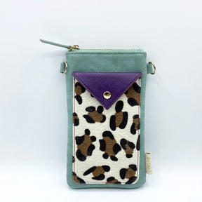 Animal Print Purple Leopard Phone Wallet