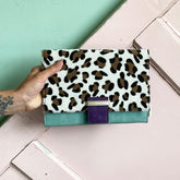 Animal Print Purple Leopard Travel Wallet