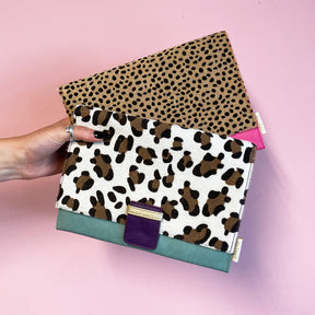 Animal Print Purple Leopard Travel Wallet