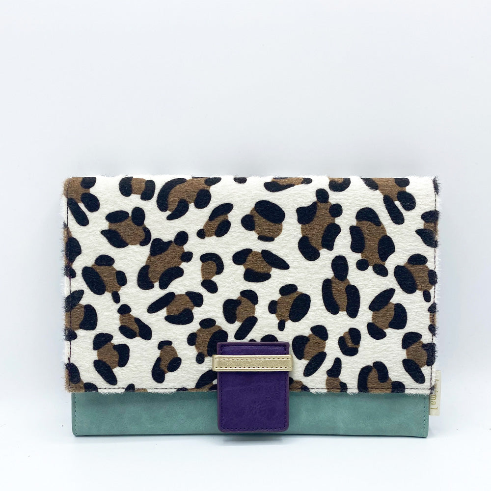 Animal Print Purple Leopard Travel Wallet