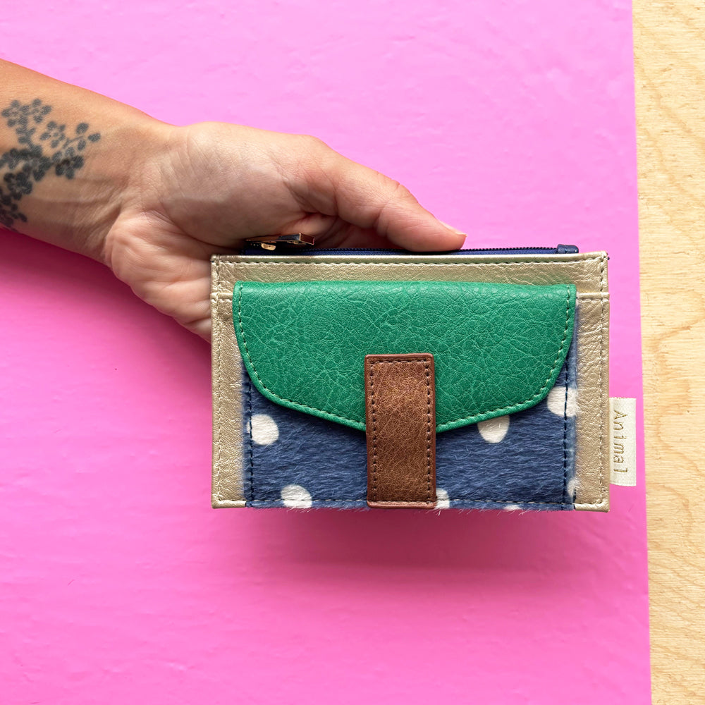 Animal Spotty Print Zip Purse