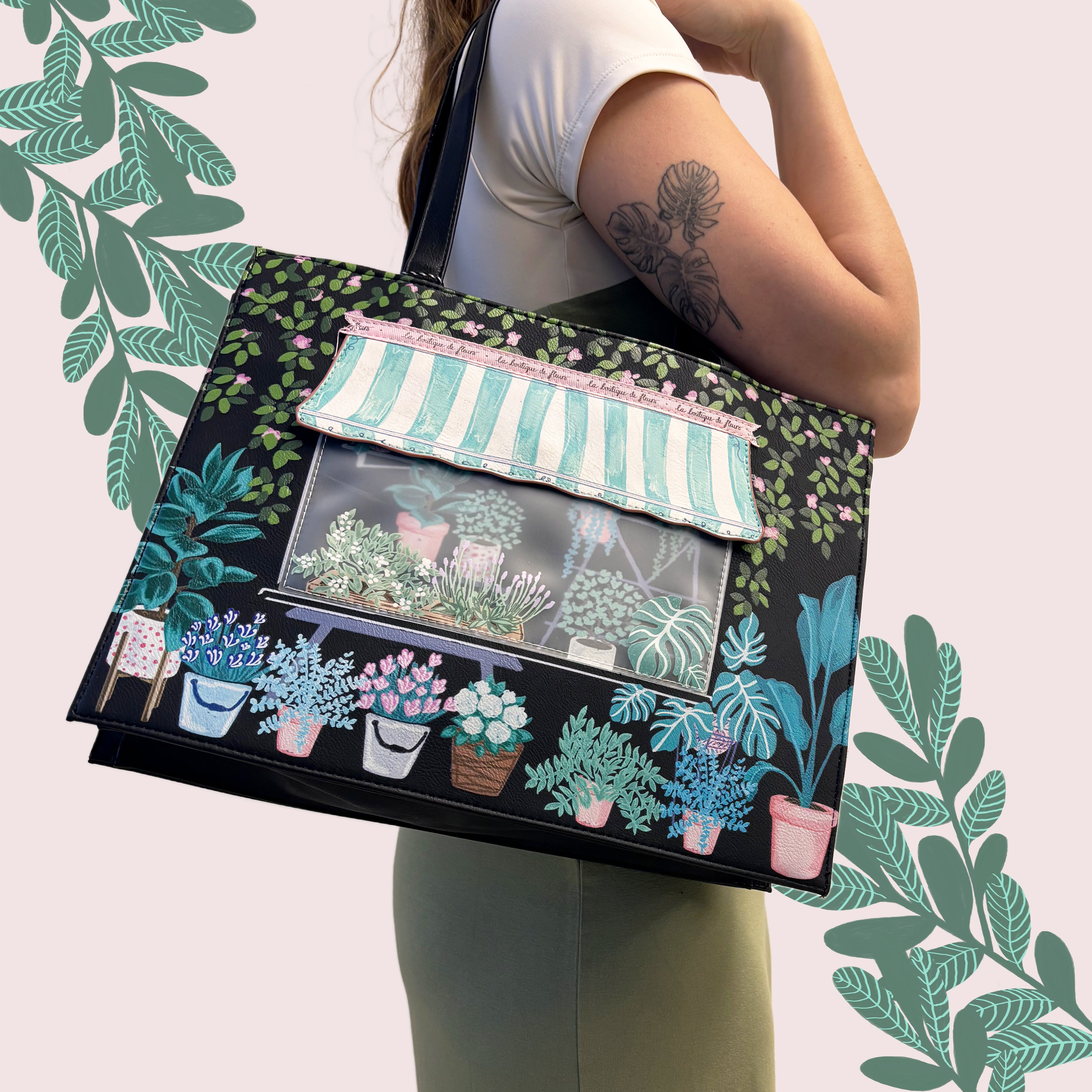 Boulevard Flower Shop Tote Bag