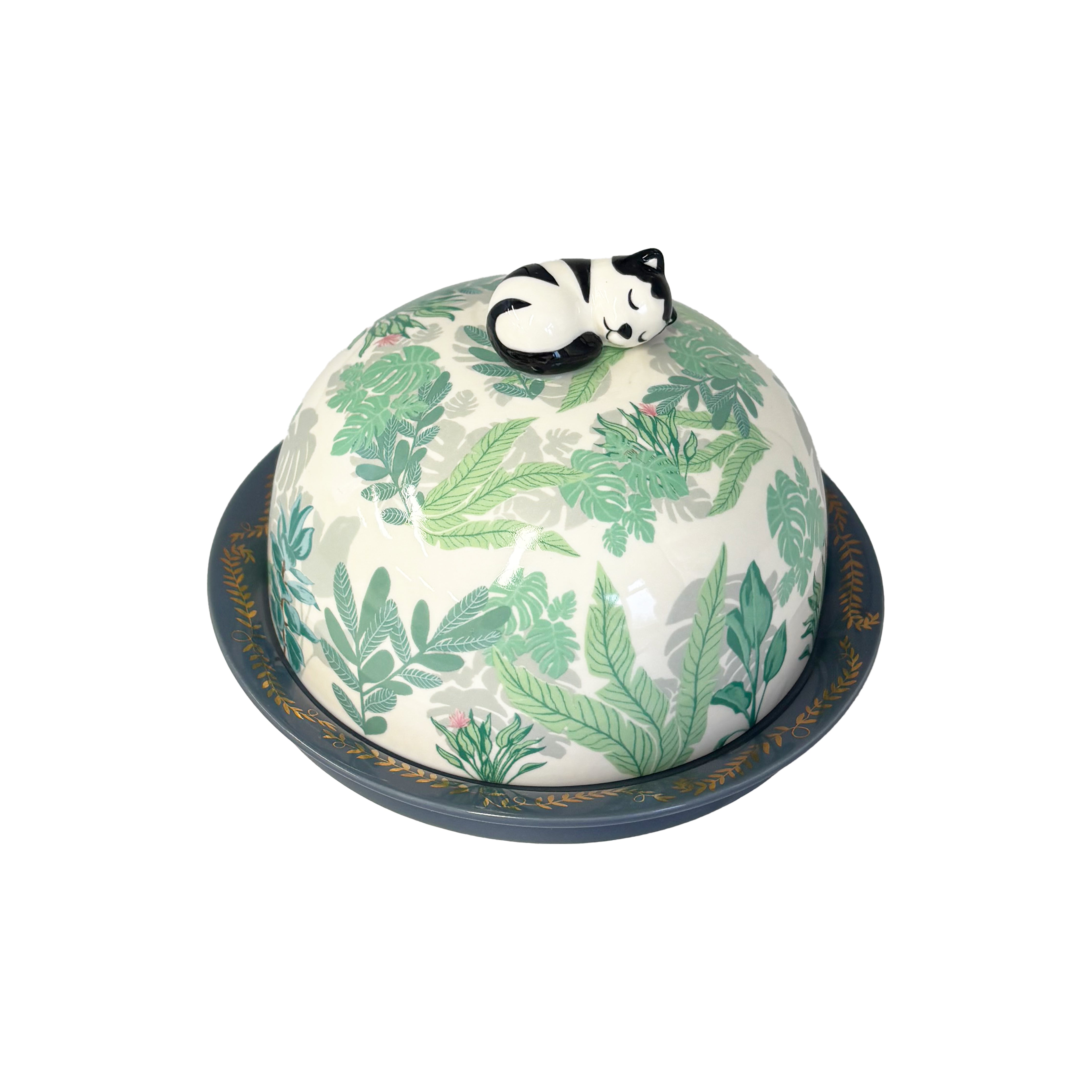 Boulevard Cat Butter Dish