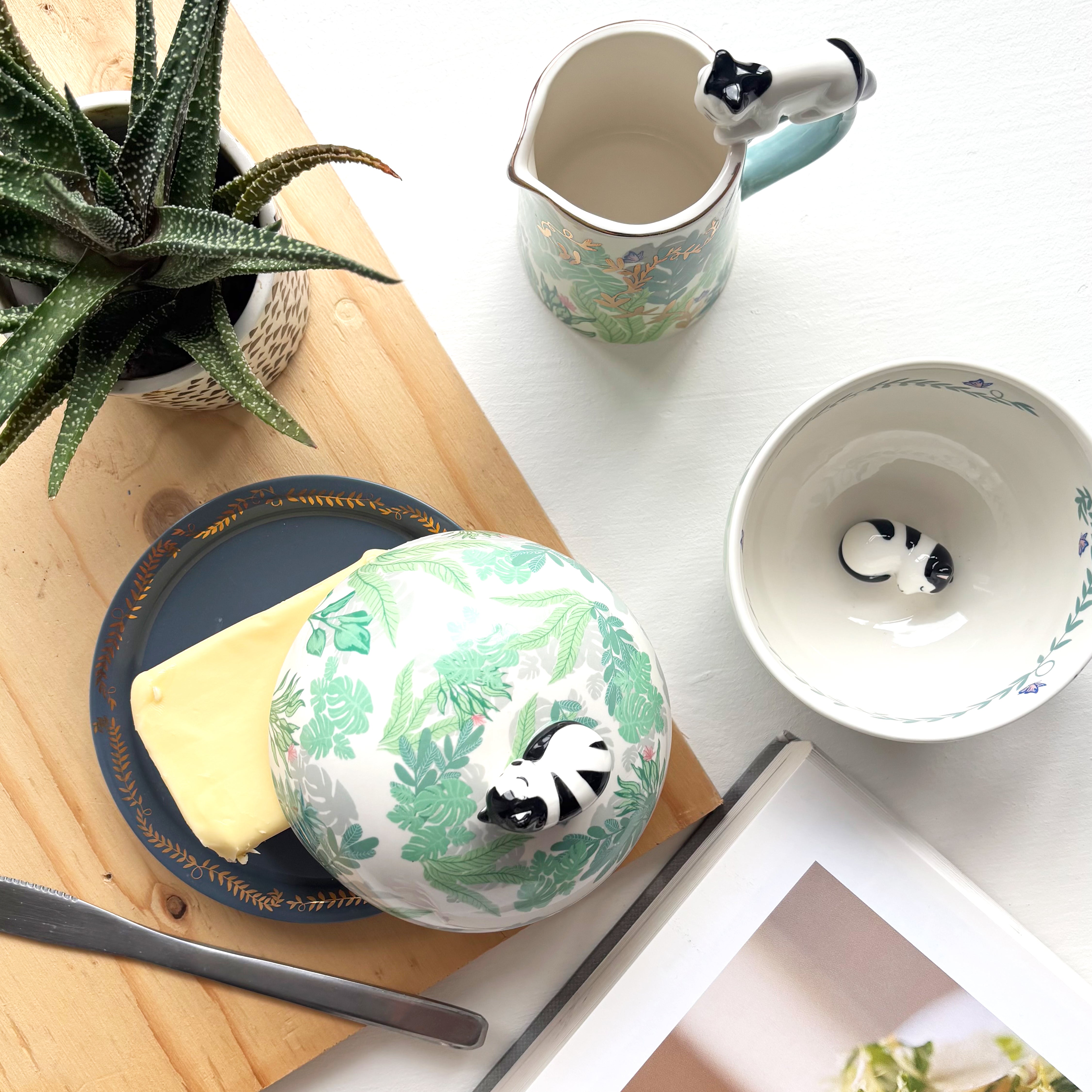 Boulevard Cat Butter Dish