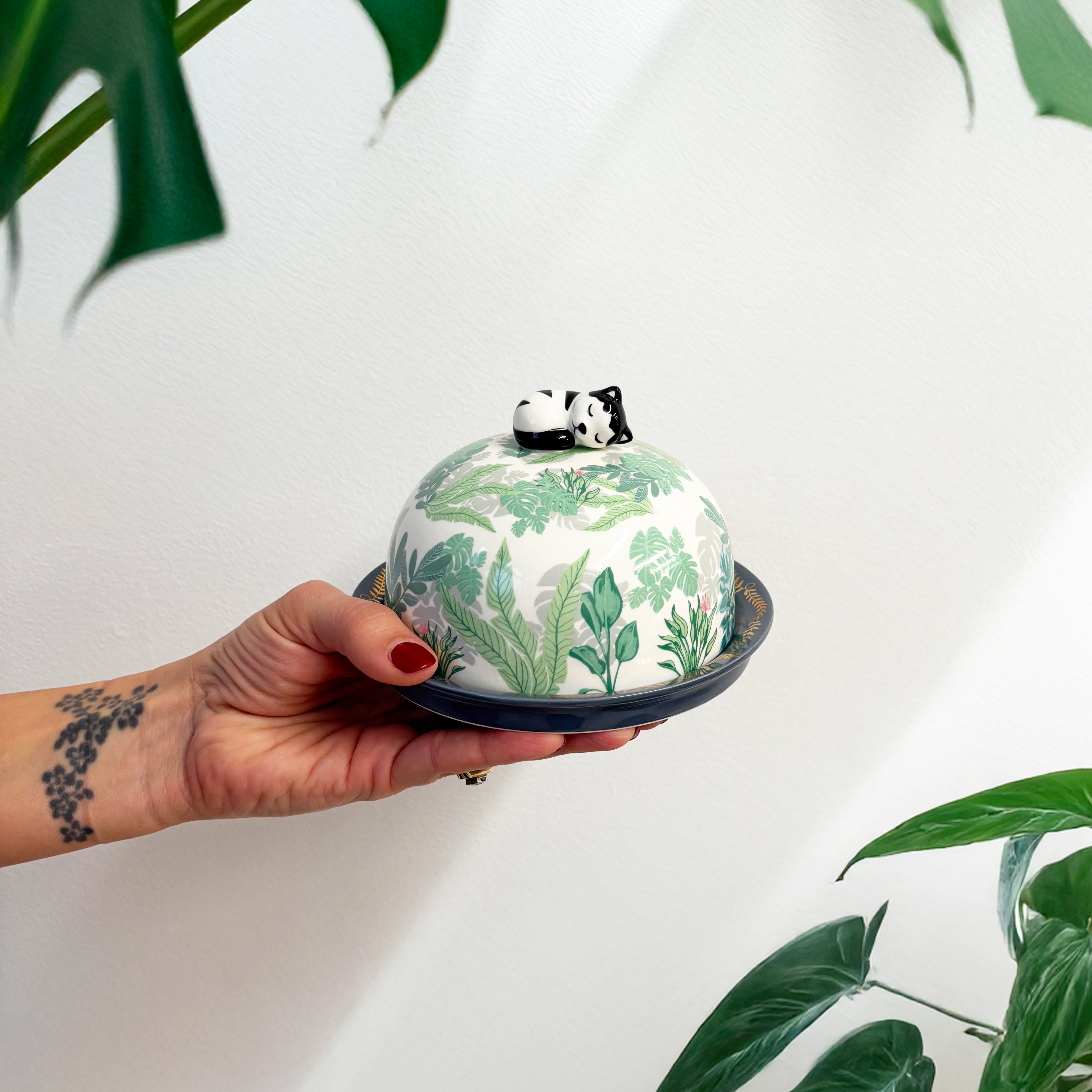 Boulevard Cat Butter Dish