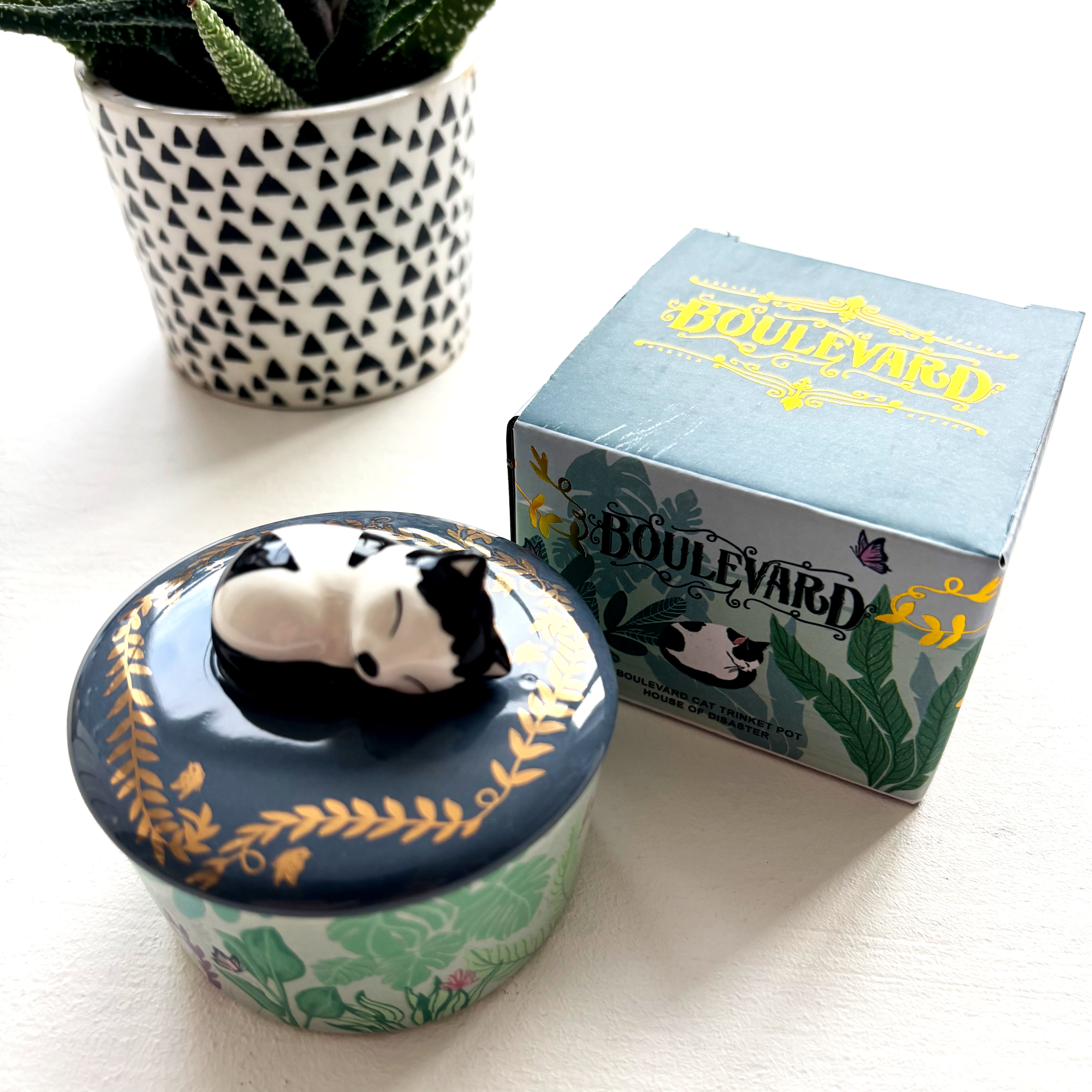 Boulevard Cat Trinket Pot