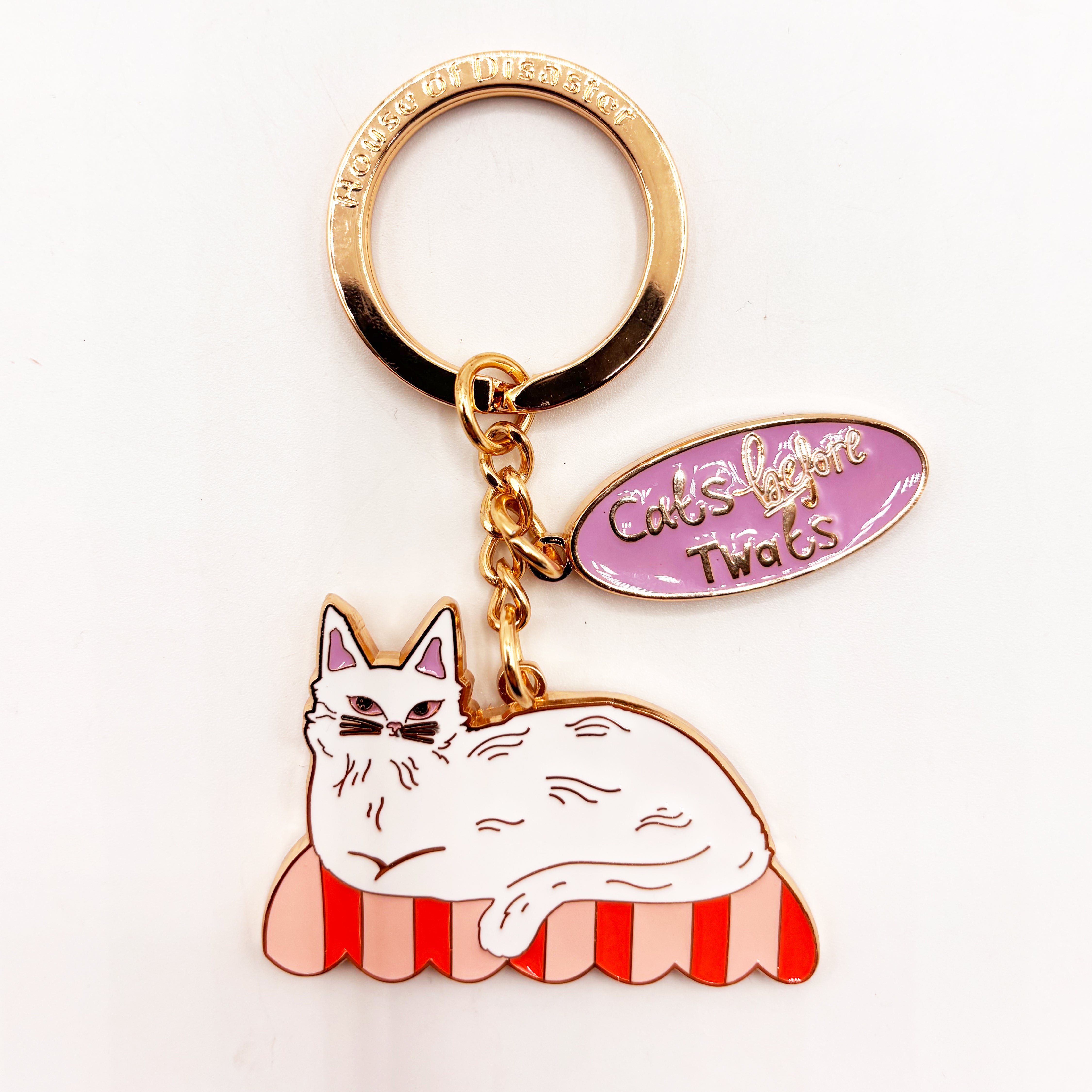 Catnip 'Cats before twats' Keyring