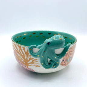 Coral Octopus Bowl