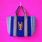 Coral Lobster Recycled Shopper