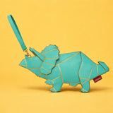 Origami Triceratops Clutch/ Shoulder Bag