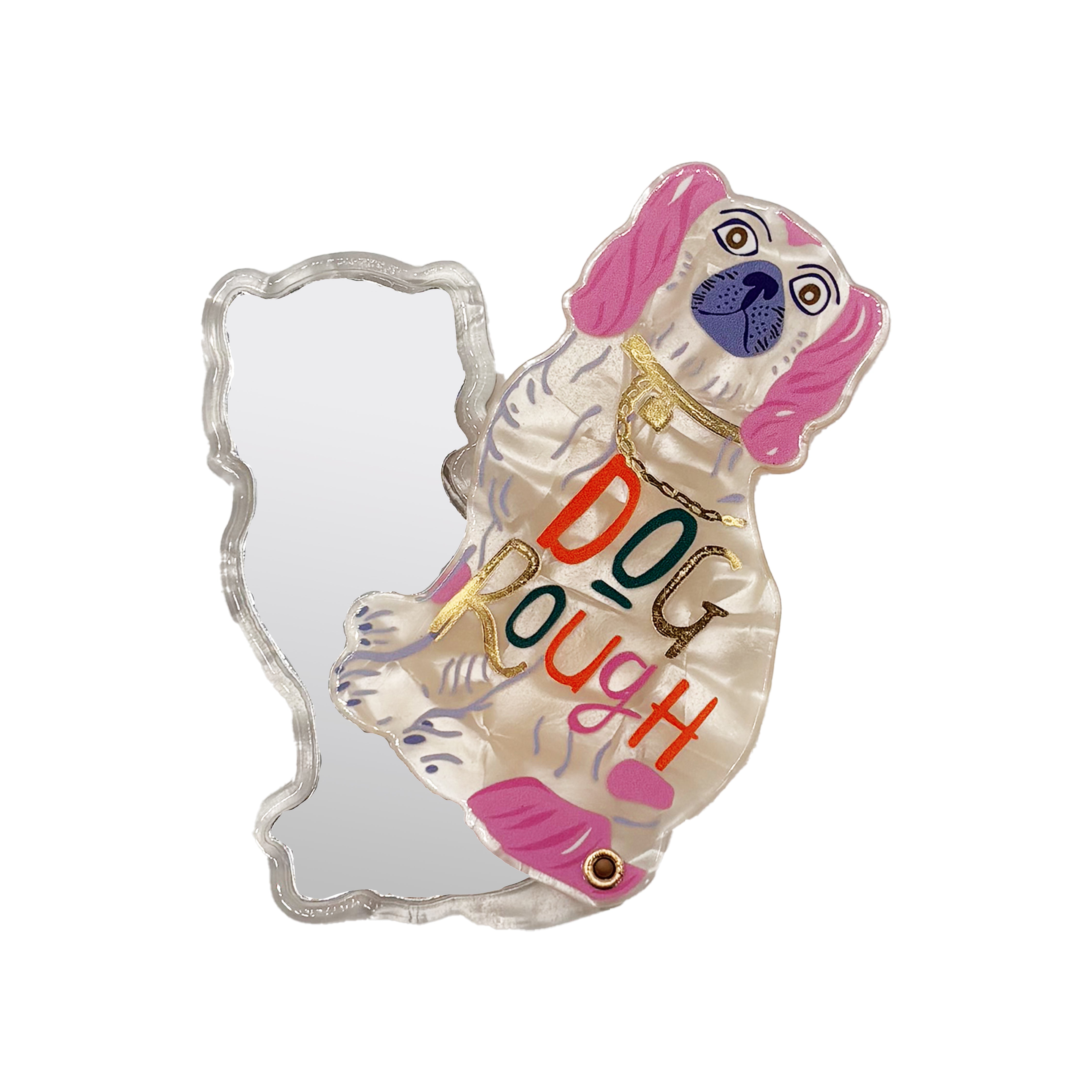 Dog House Dog Rough Compact Mirror