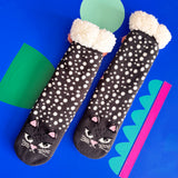 Feline Cat Face Slipper Socks