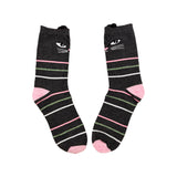 Feline Black Stripy Socks