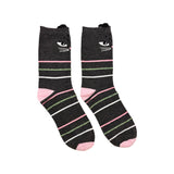 Feline Black Stripy Socks