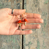 Forage Red Earrings
