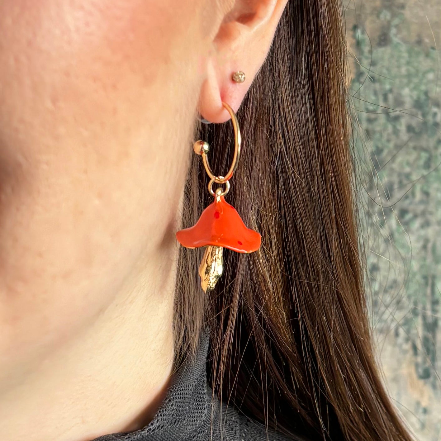 Forage Red Earrings