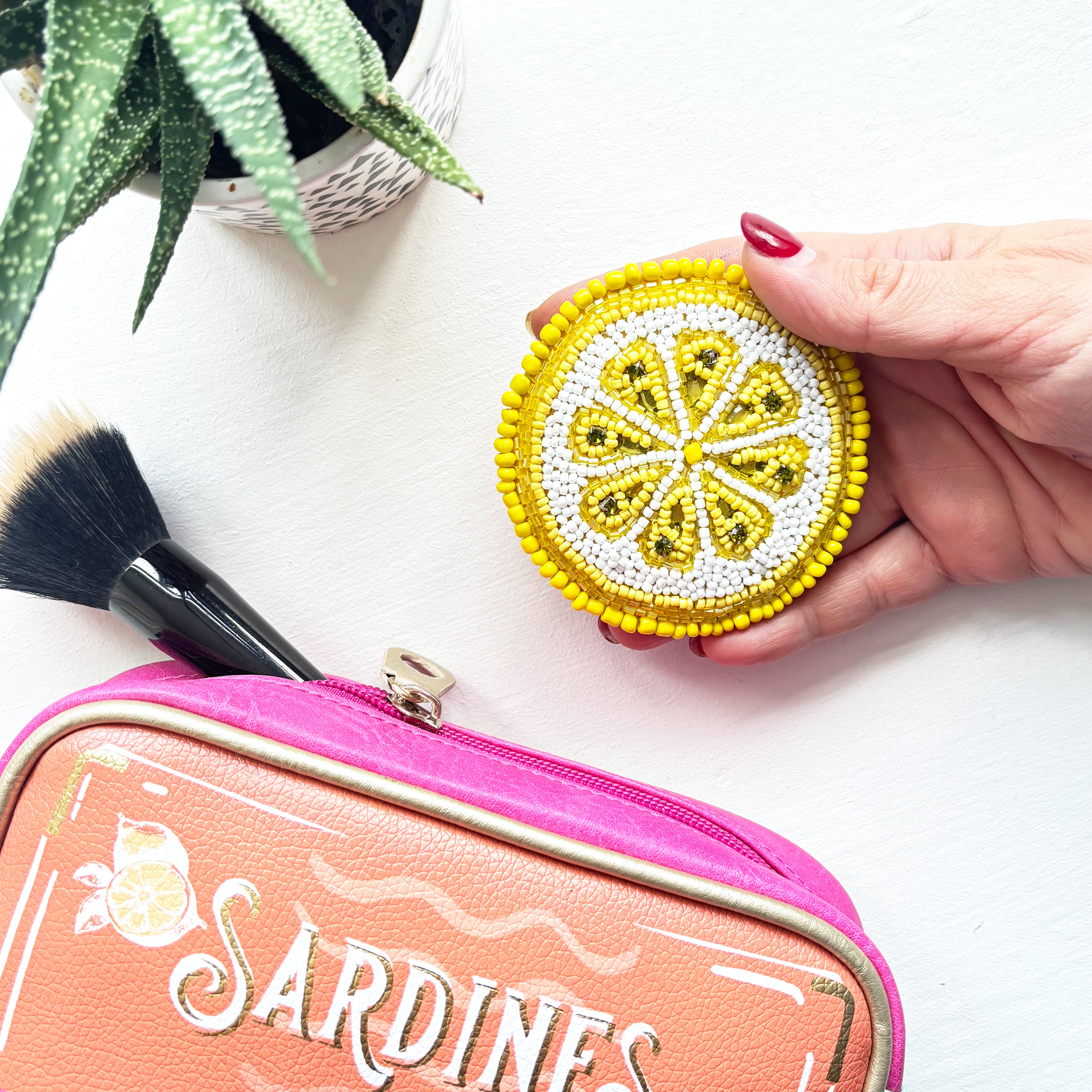 Fruity Lemon Compact Mirror