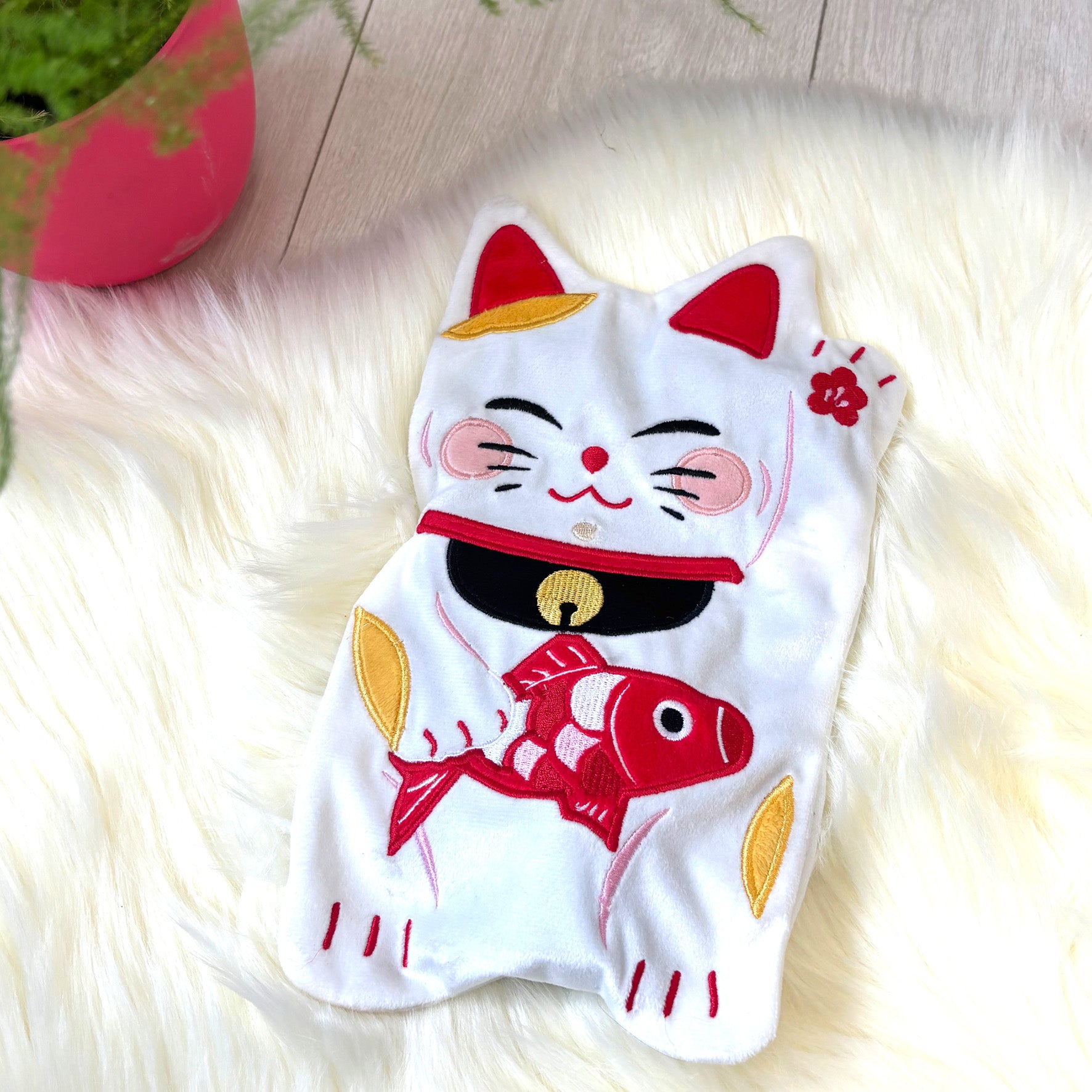 Lucky Cat Hot Water Bottle