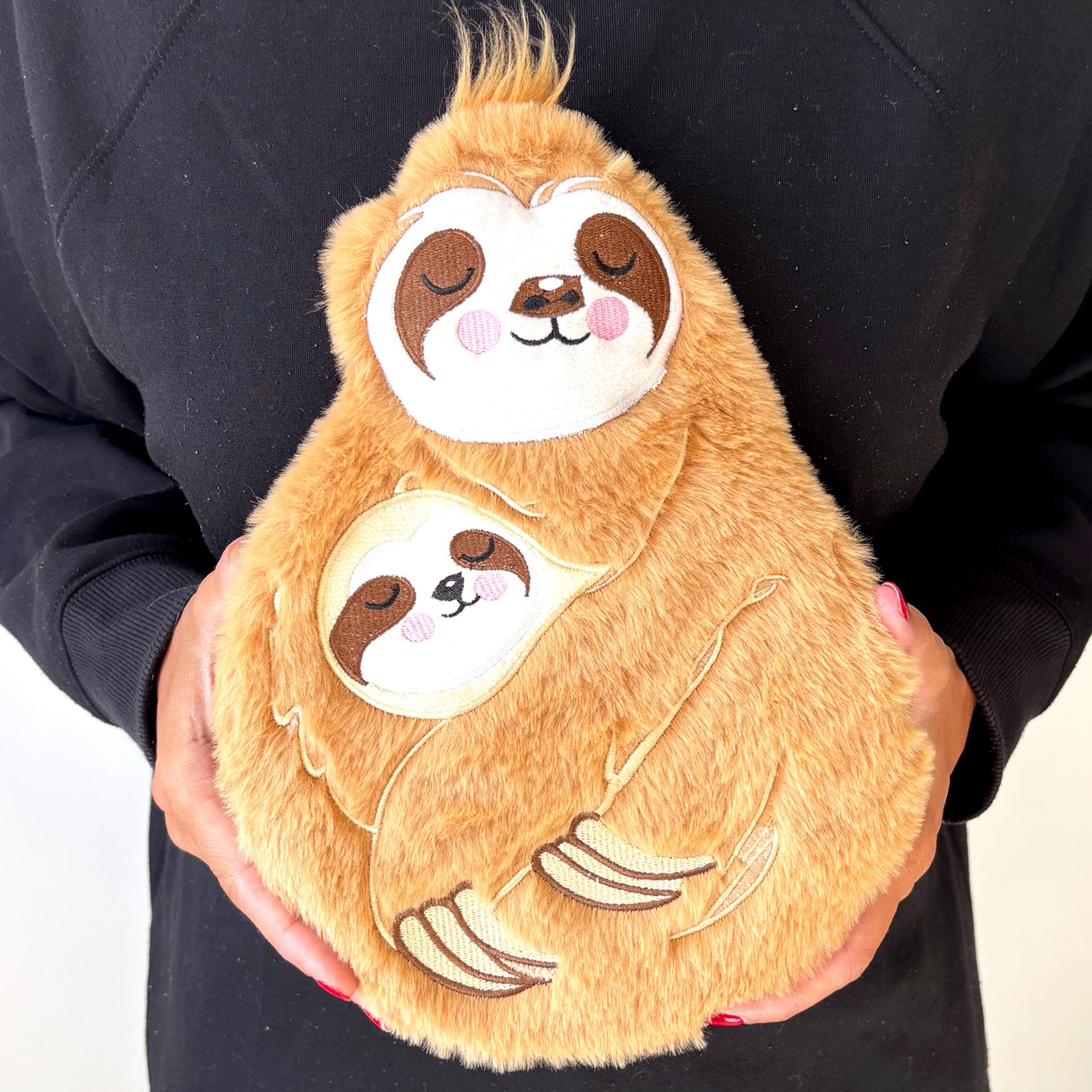 Mother and Baby Sloth Hot Water Bottle