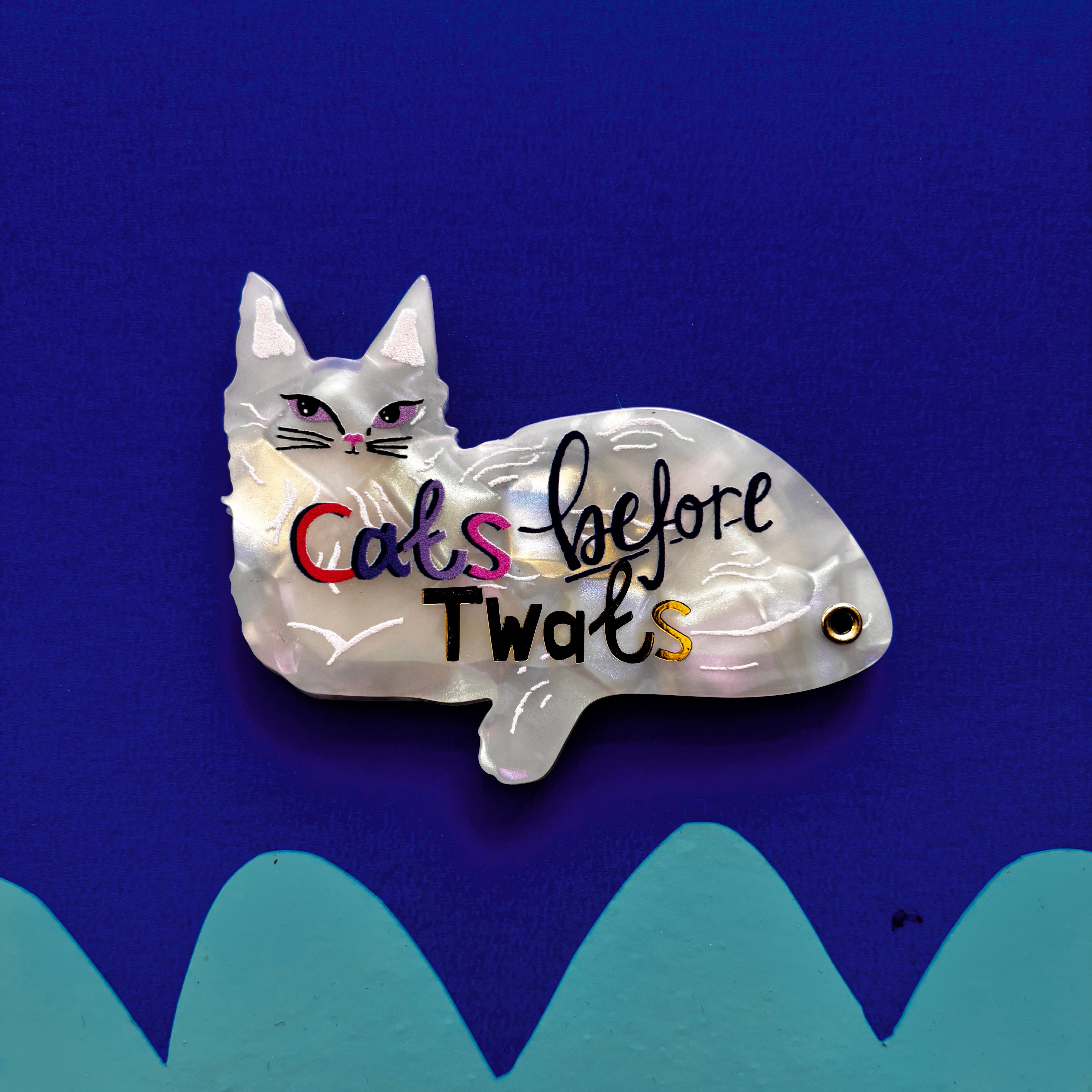 Catnip 'Cats Before Twats' Compact Mirror