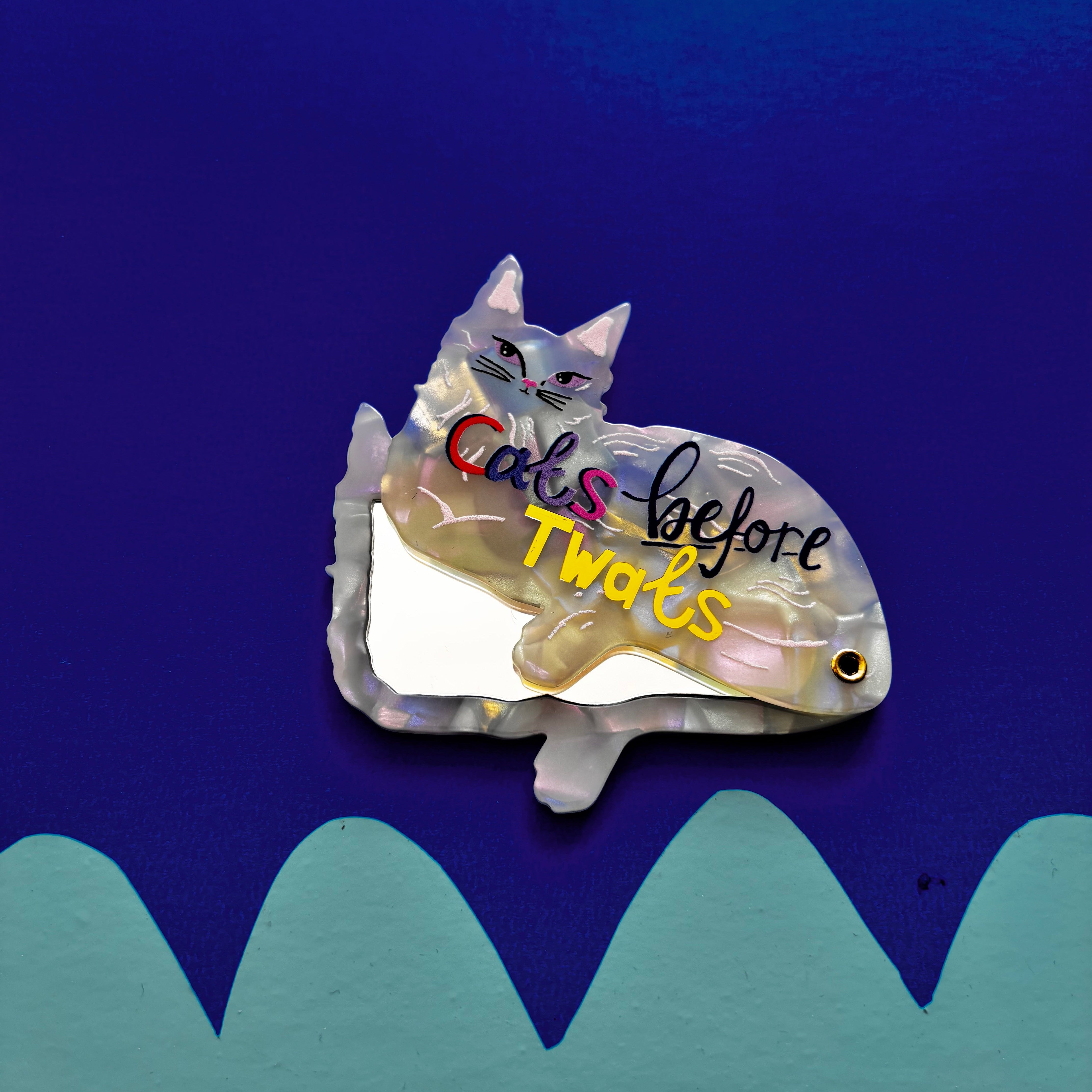 Catnip 'Cats Before Twats' Compact Mirror
