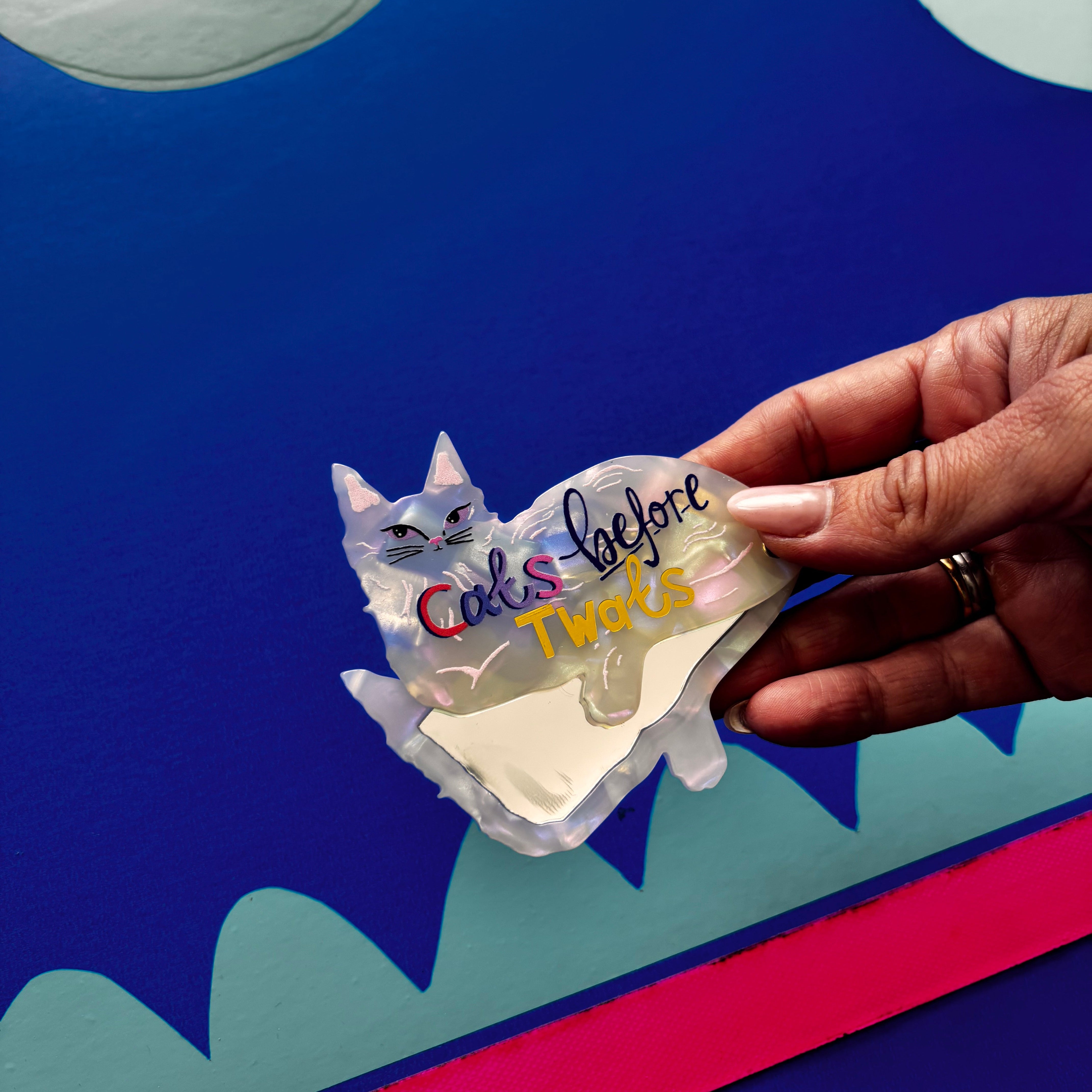 Catnip 'Cats Before Twats' Compact Mirror