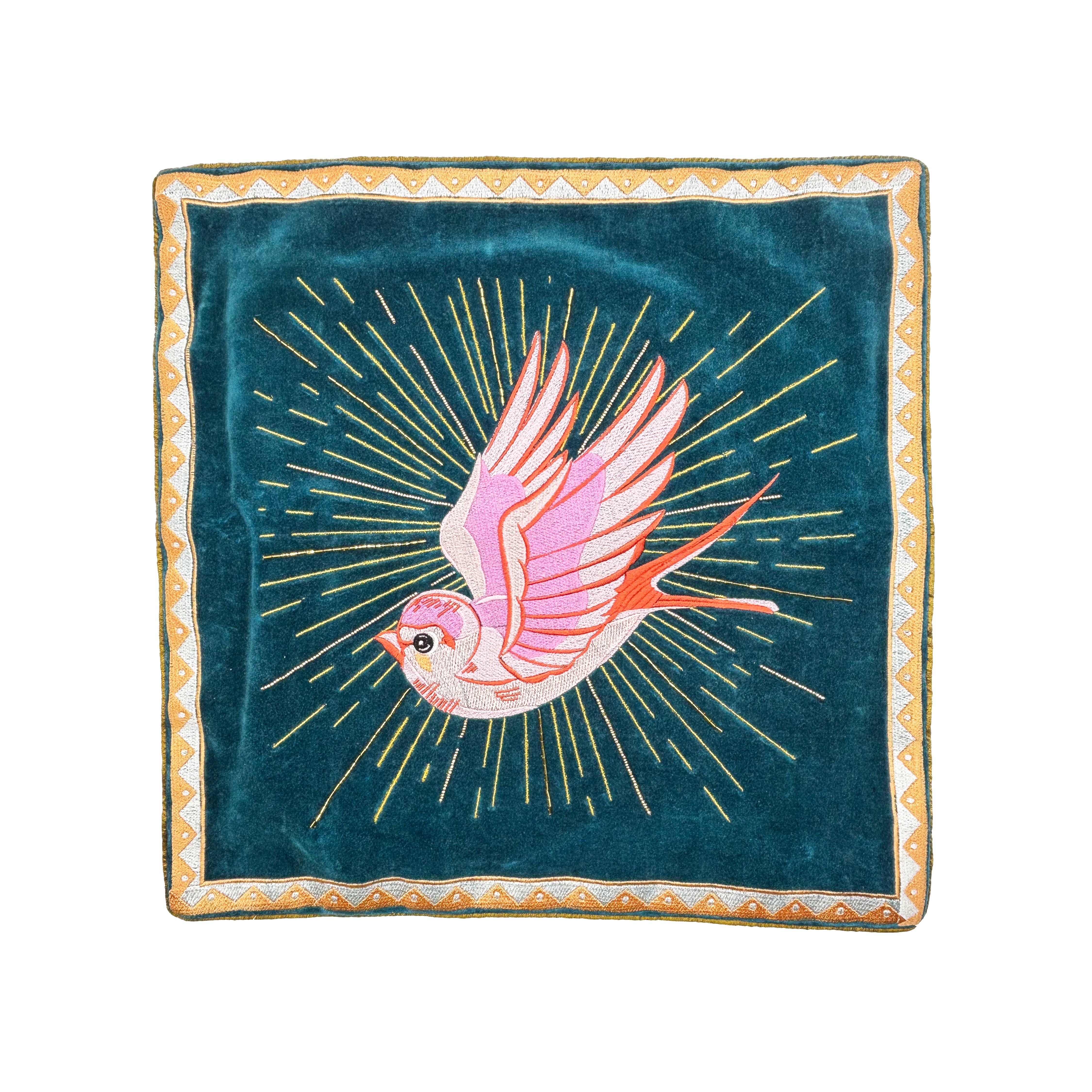Inked Bird Cushion