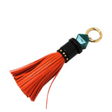 Orange Tassel Bag Charm