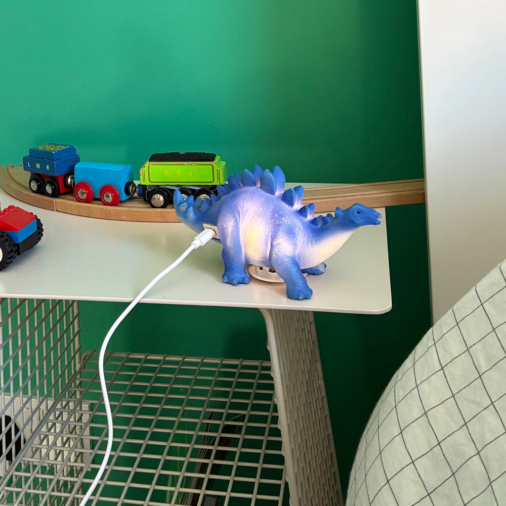 Blue Stegosaurus Mini Led Lamp