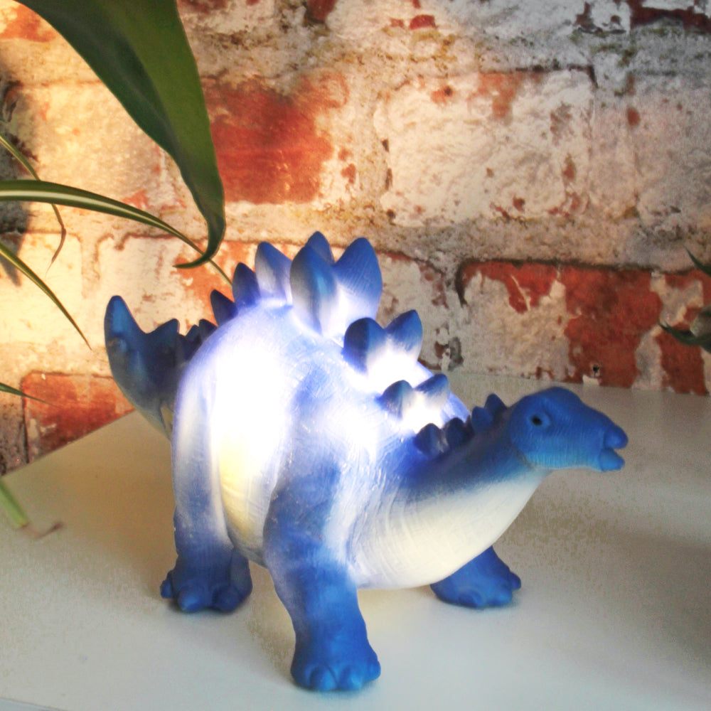 Blue Stegosaurus Mini Led Lamp