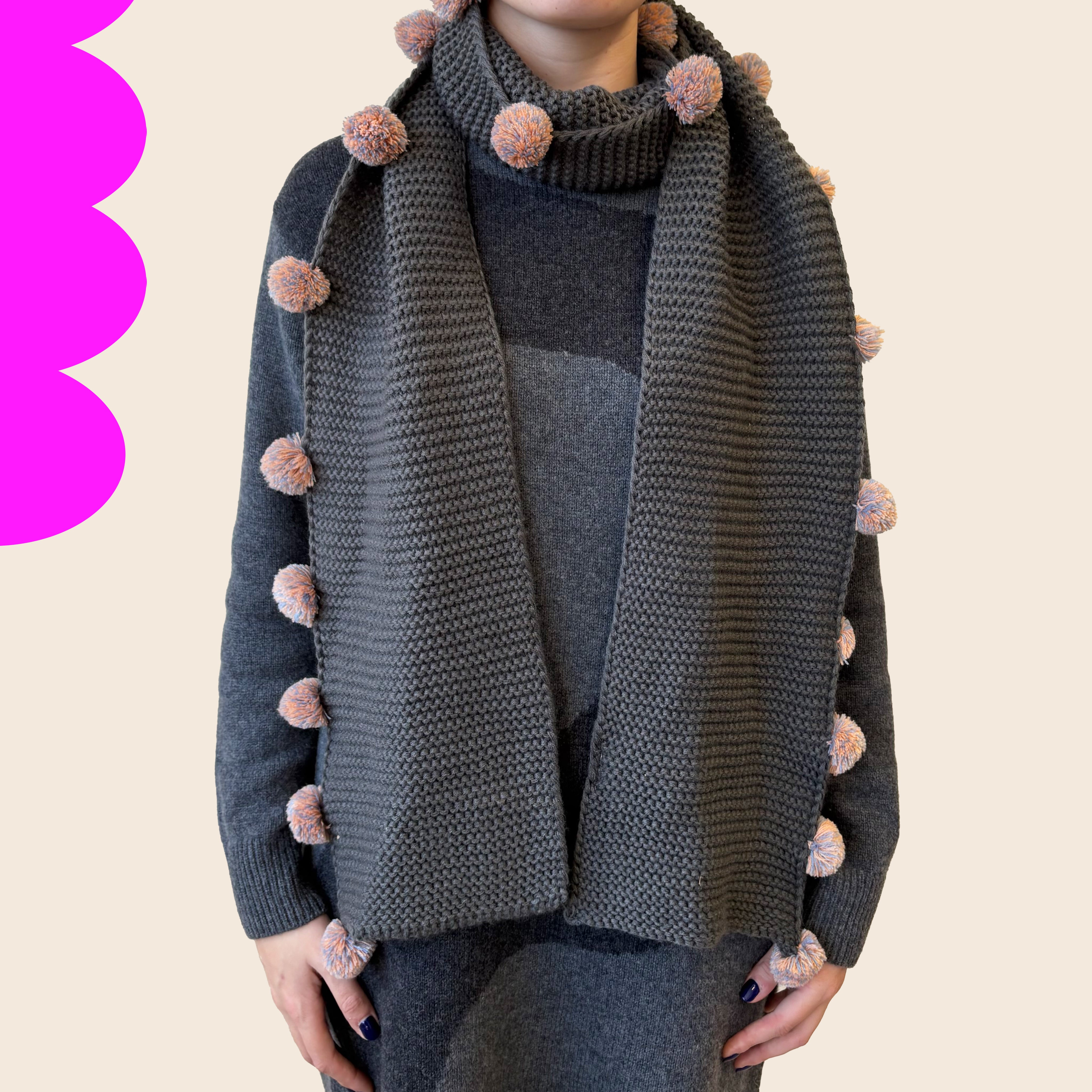 Loop Dark Grey Scarf