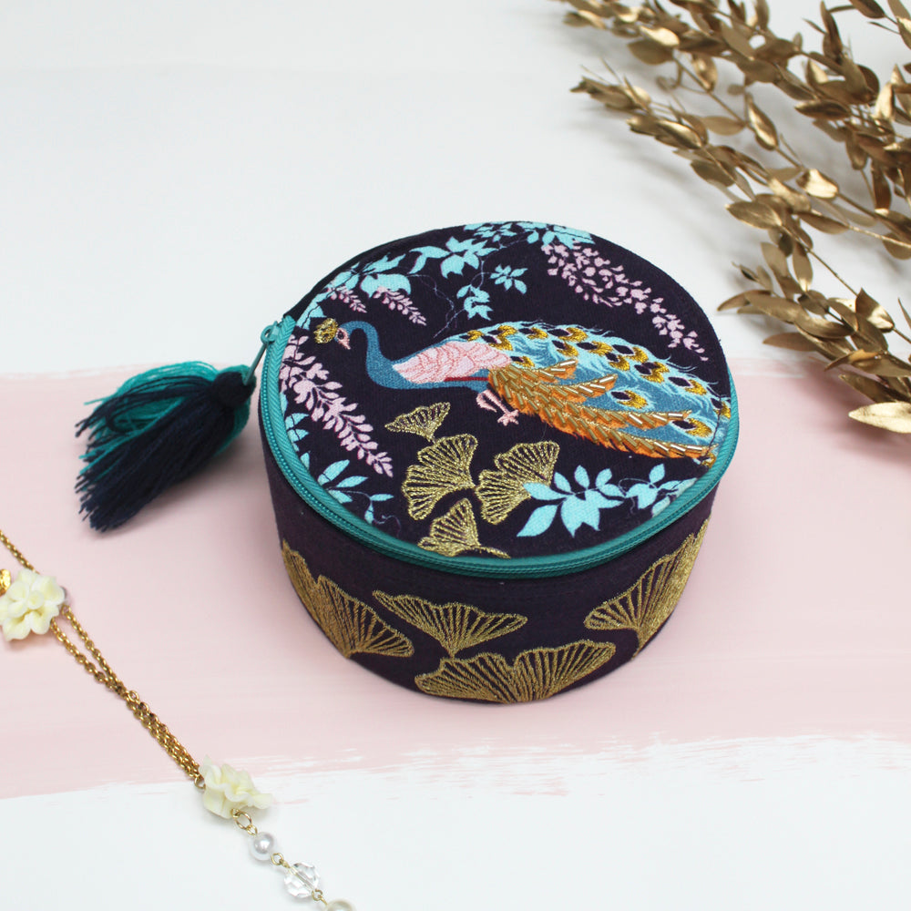 Luxe Peacock Jewellery Box
