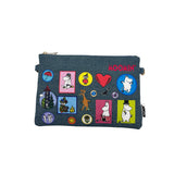 Moomin Denim Clutch Bag