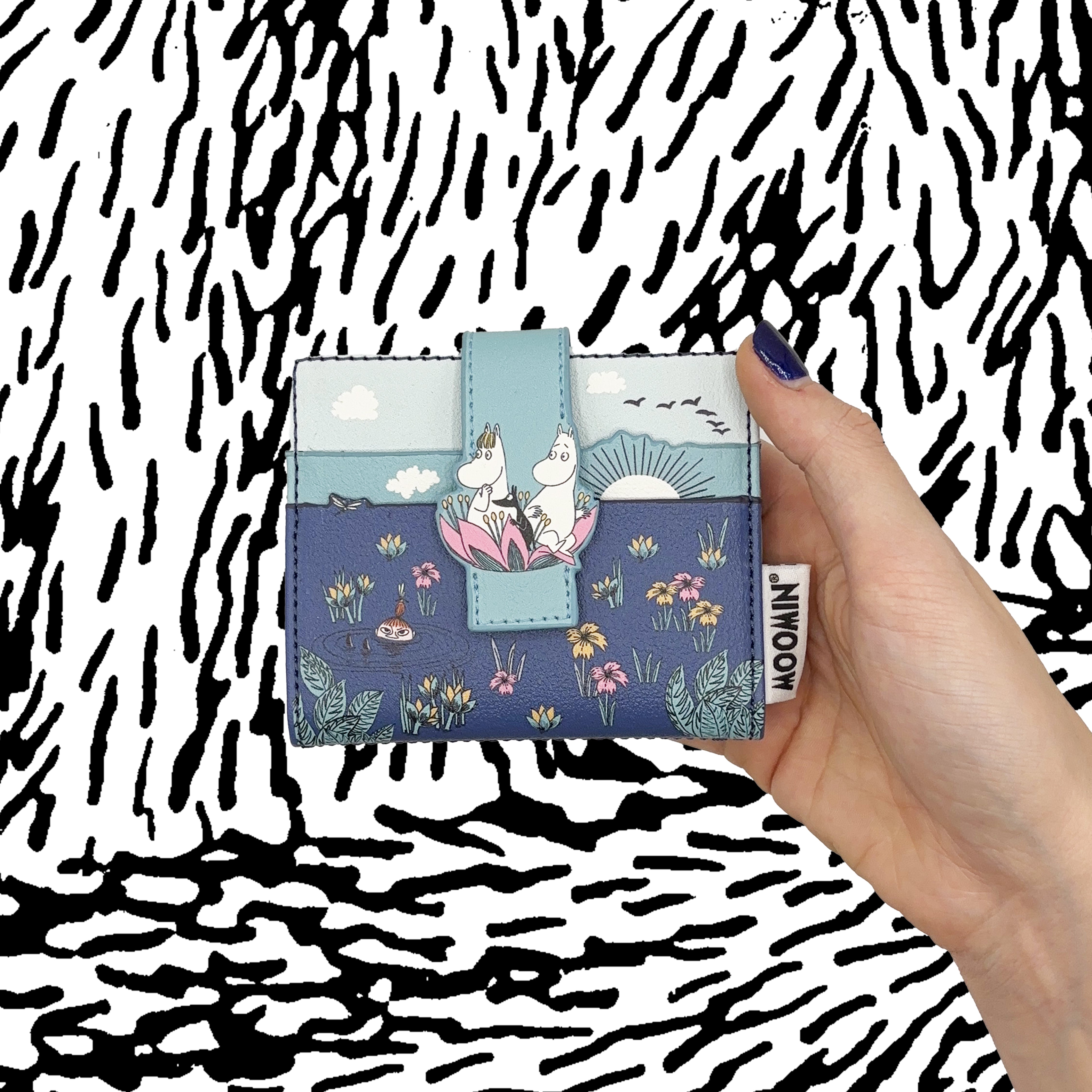 Moomin Lotus Fold Over Card Holder