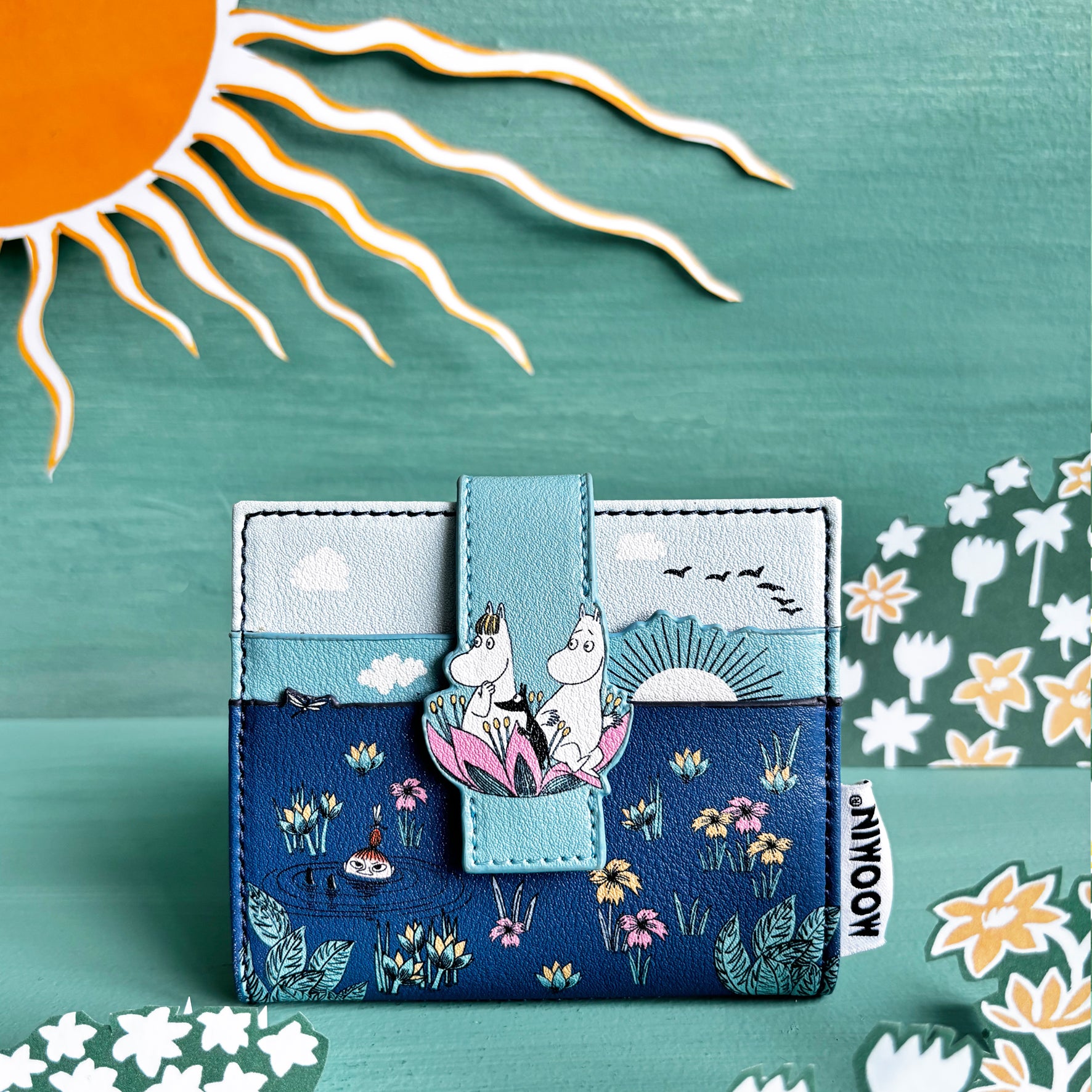 Moomin Lotus Fold Over Card Holder