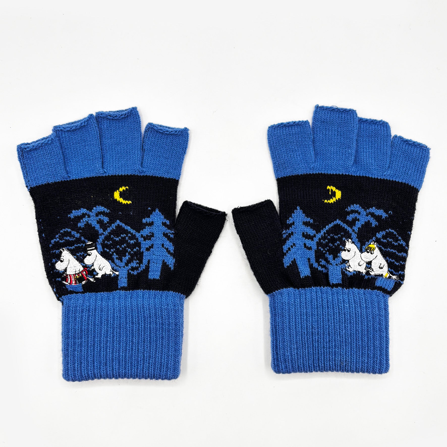 Moomin Forest Fingerless Gloves