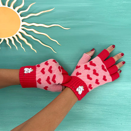 Moomin Love Fingerless Gloves