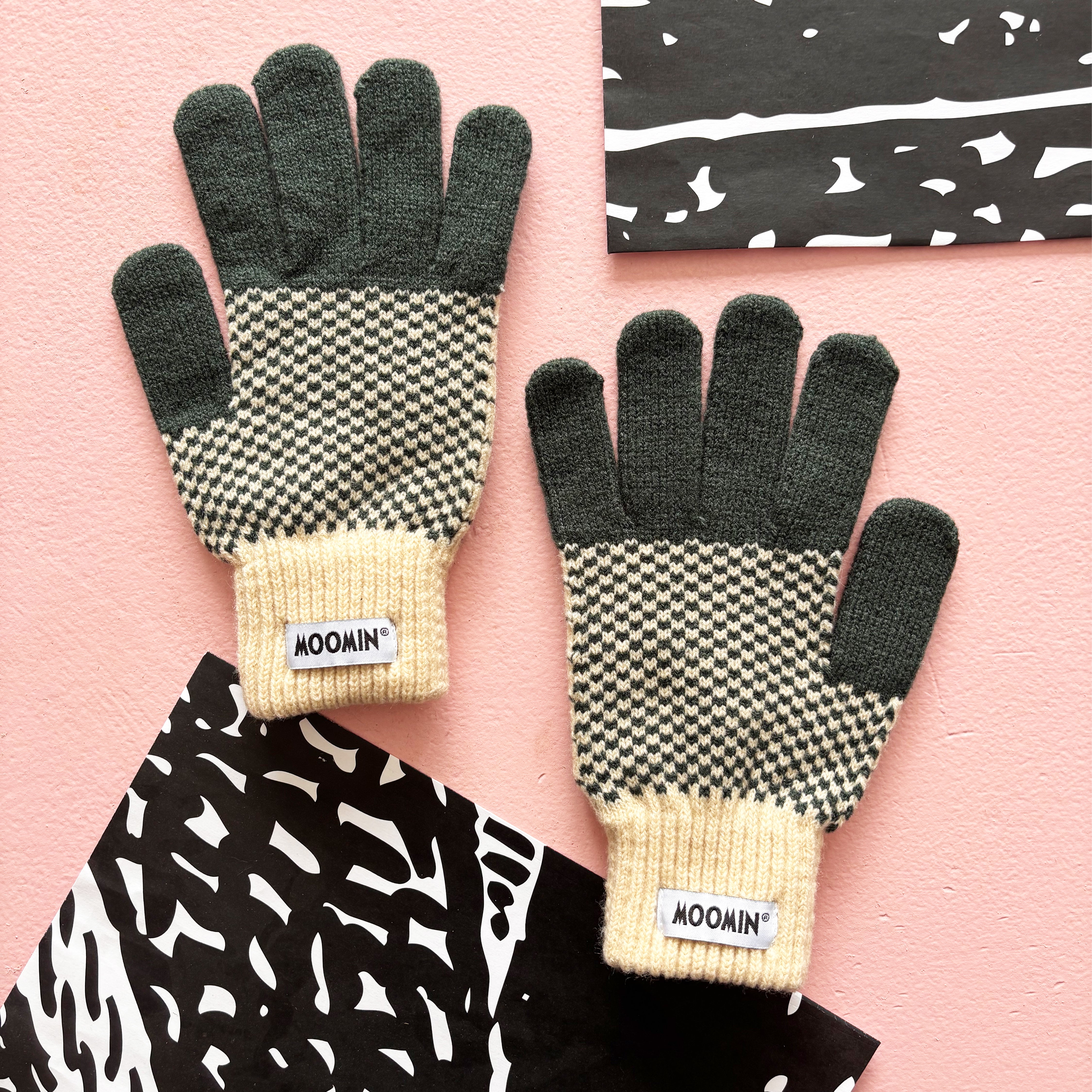 Moomin Chequered Gloves