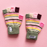 Moomin Stripy Fingerless Gloves