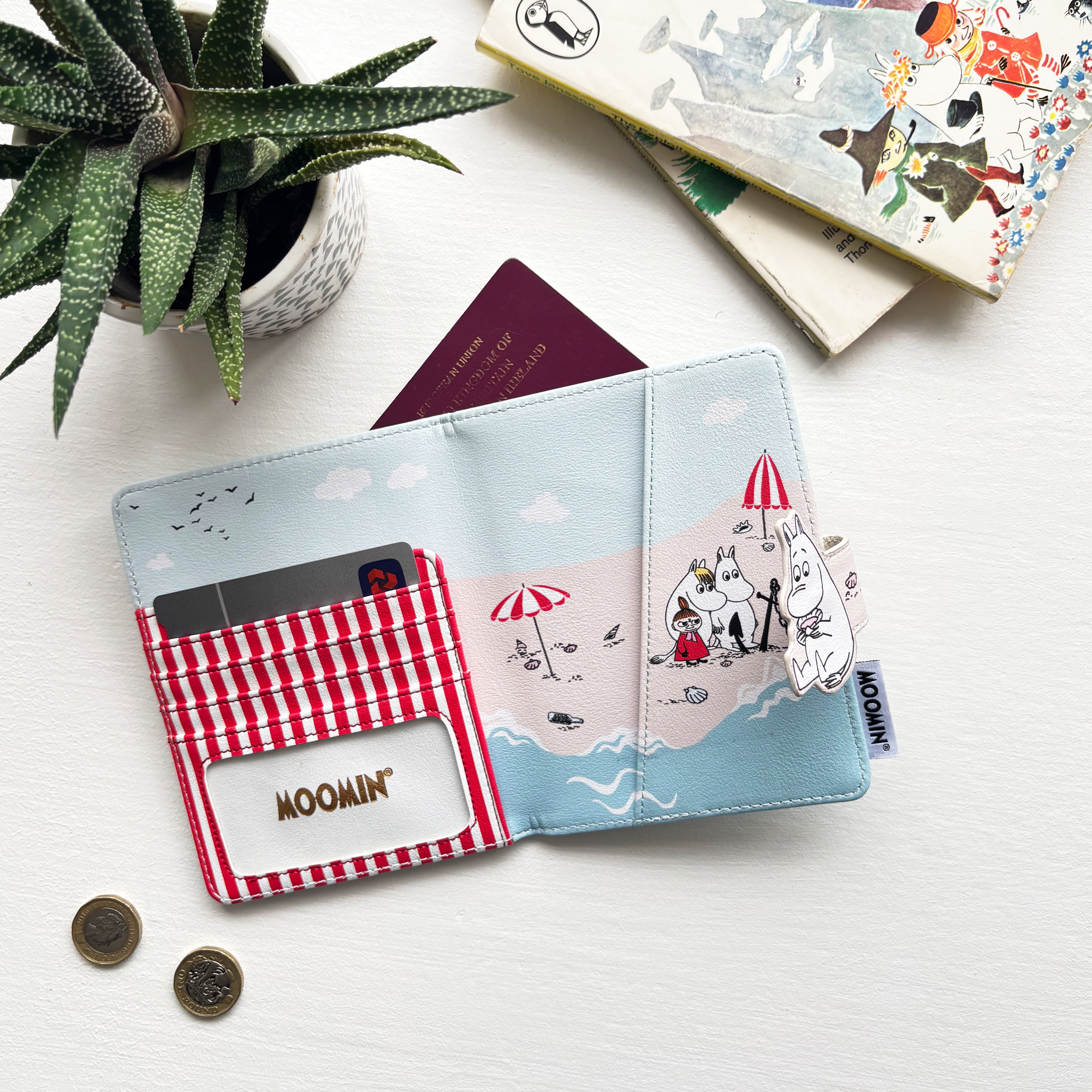 Moomin Beach Travel Wallet