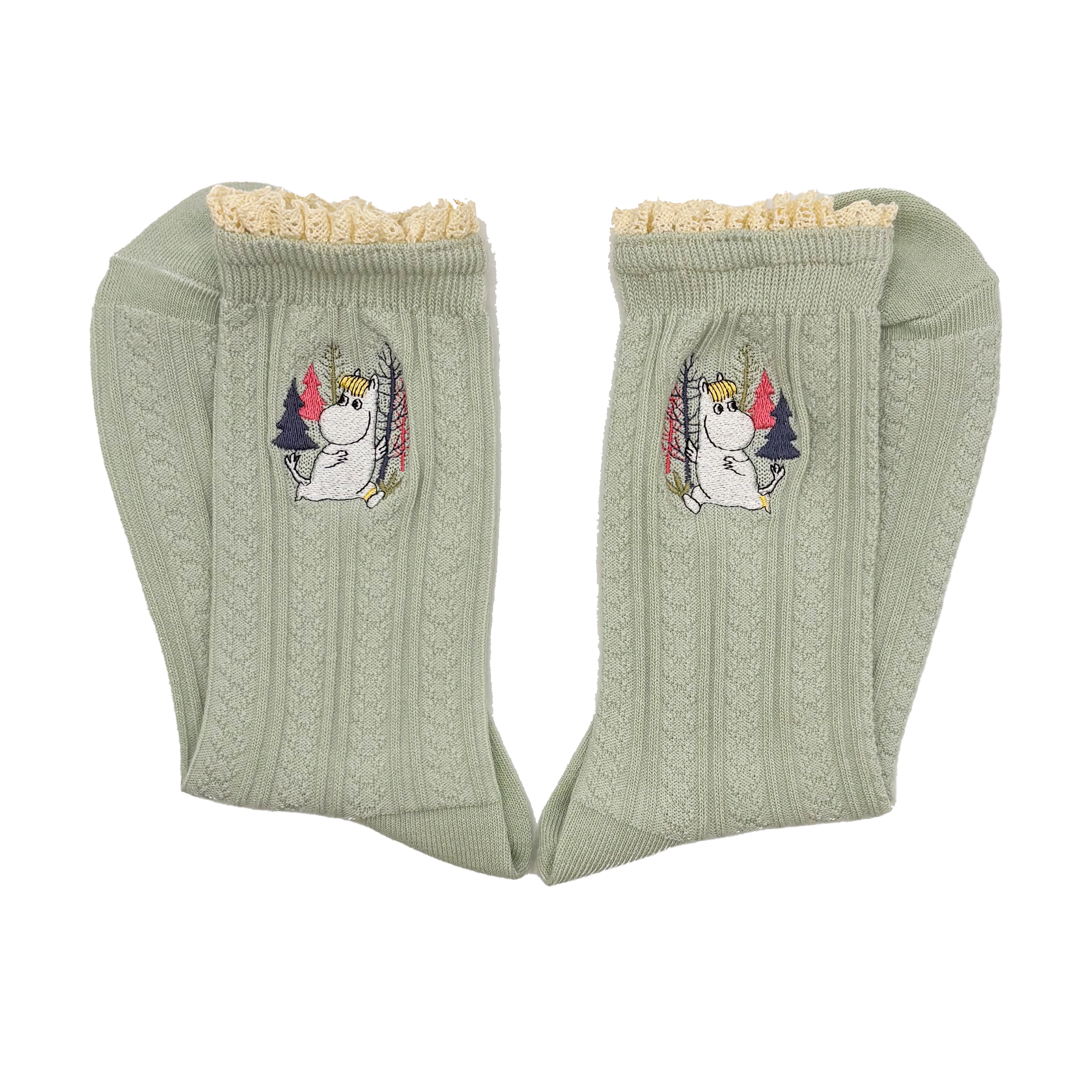 Moomin Green Lace Snorkmaiden Socks