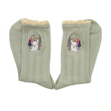 Moomin Green Lace Snorkmaiden Socks